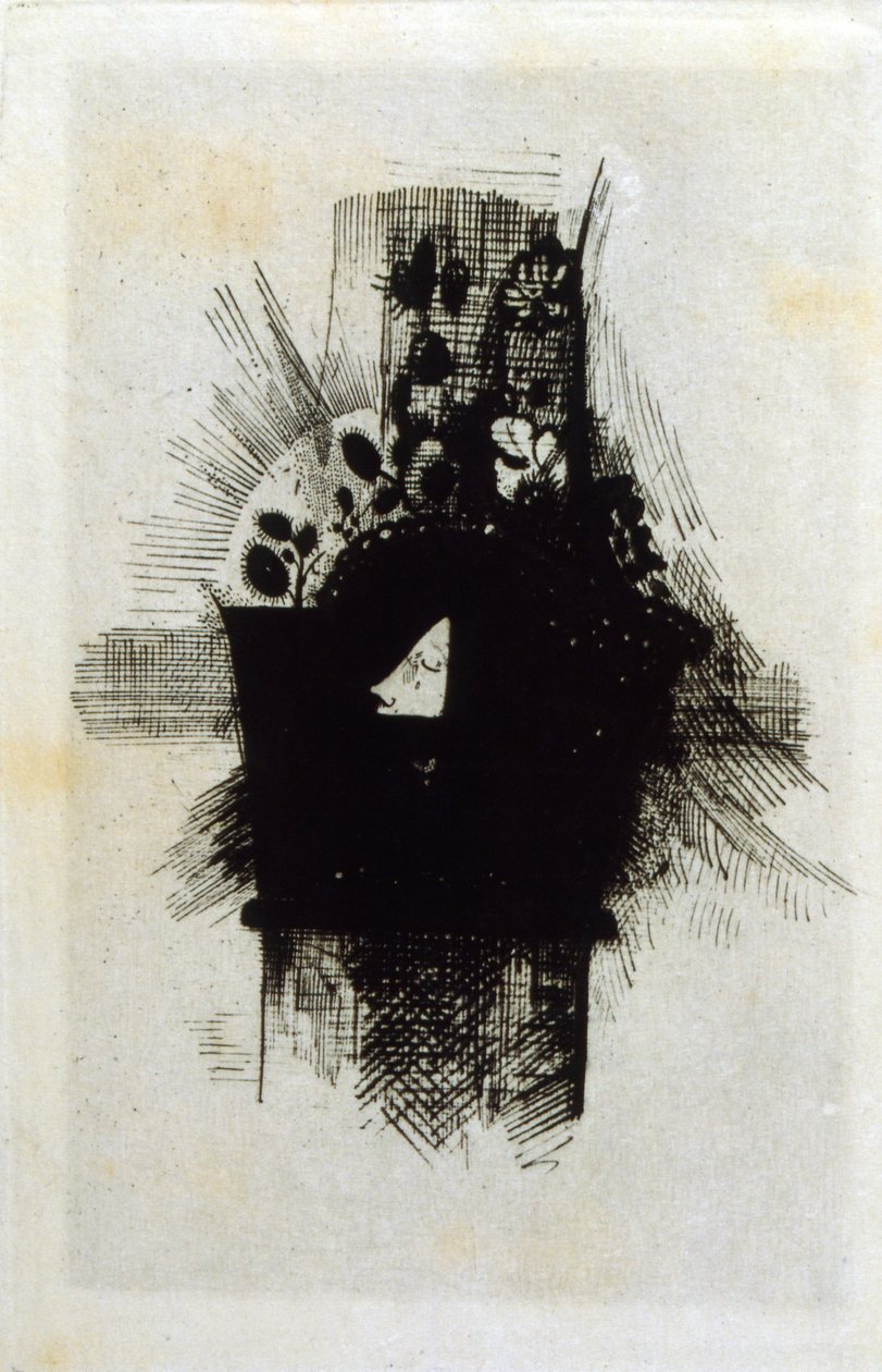 De onde blomster af Odilon Redon