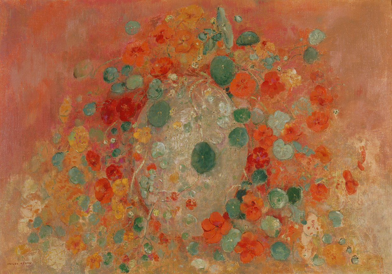 Nasturtiums af Odilon Redon
