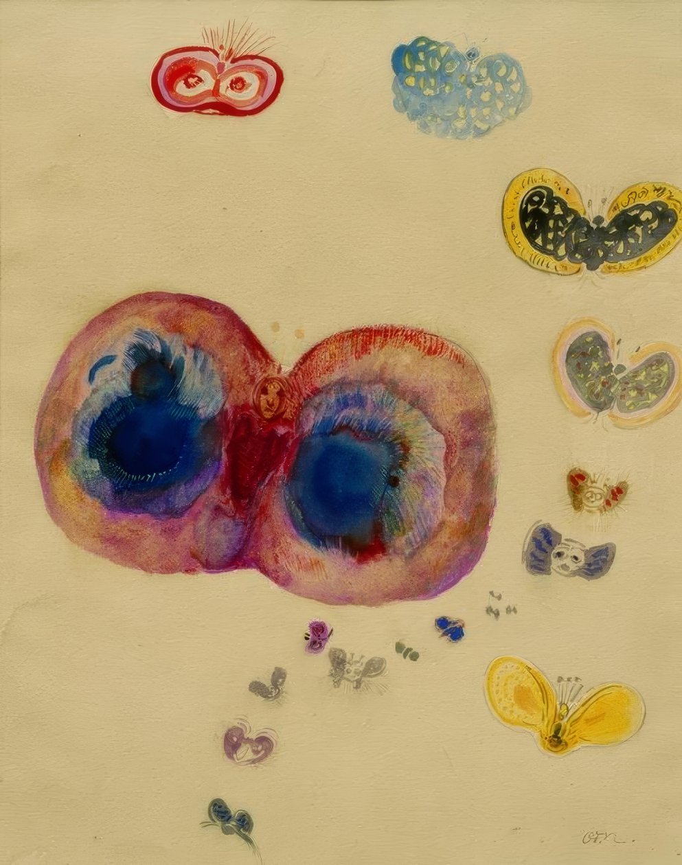 Sommerfugle af Odilon Redon