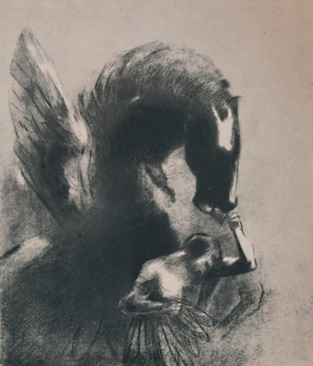 Pegasus Captive, 1889, 1946. af Odilon Redon