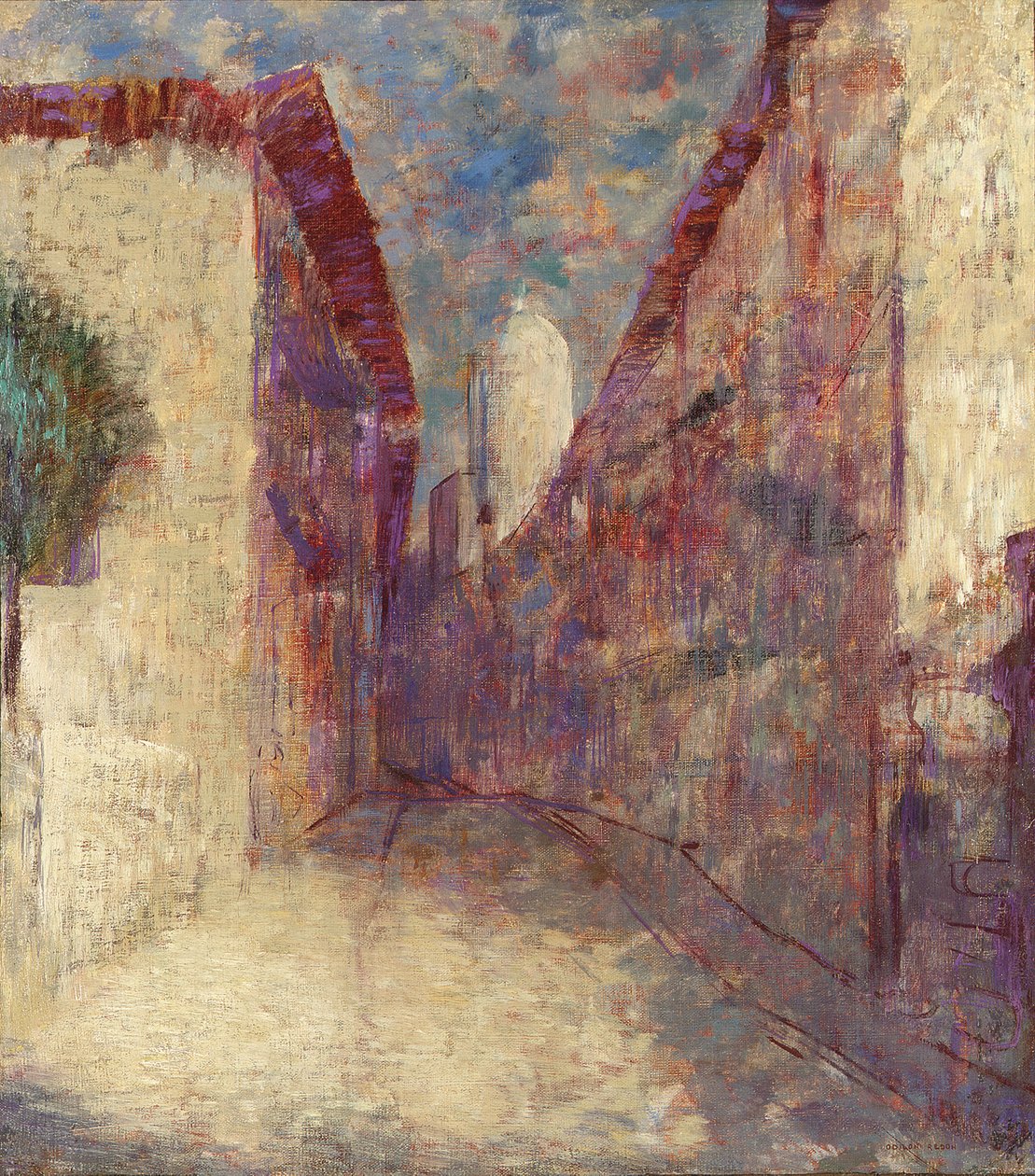 Gade i Fontarabie af Odilon Redon