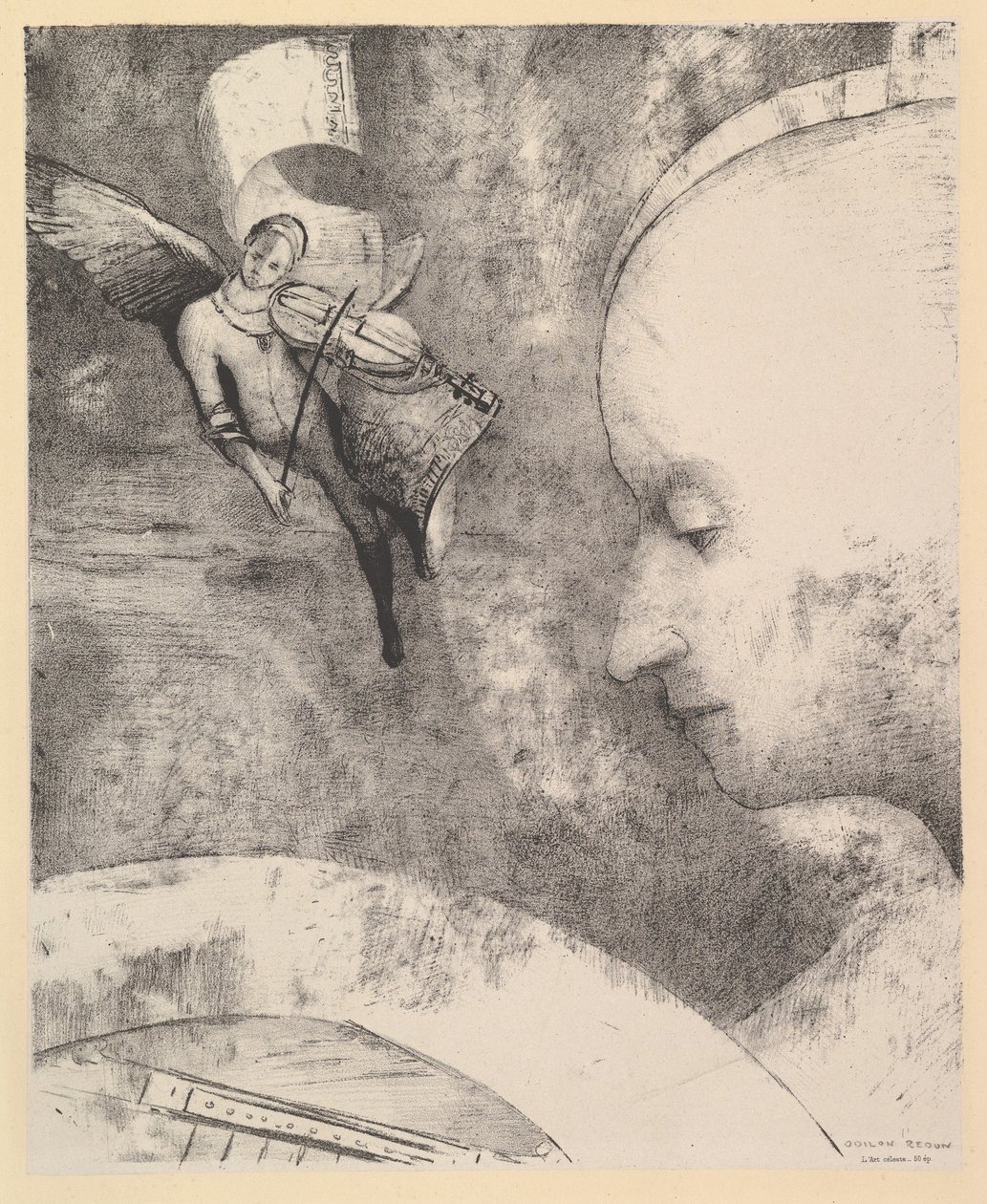 Den himmelske kunst, 1894. af Odilon Redon