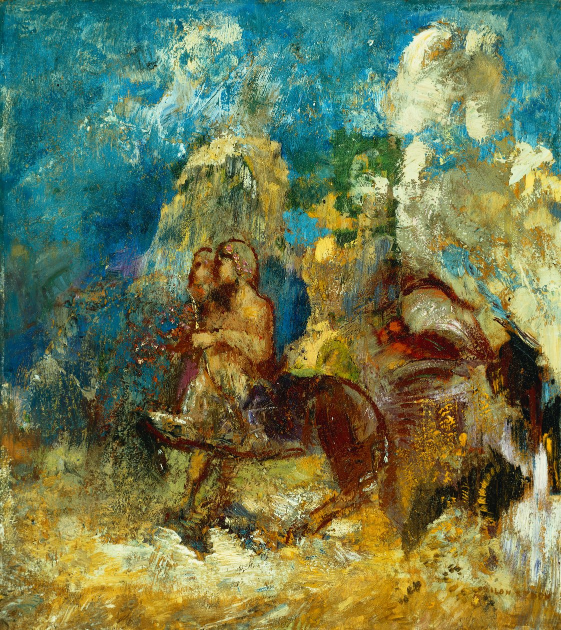Kentauren; Le Centaure, ca. 1910 af Odilon Redon