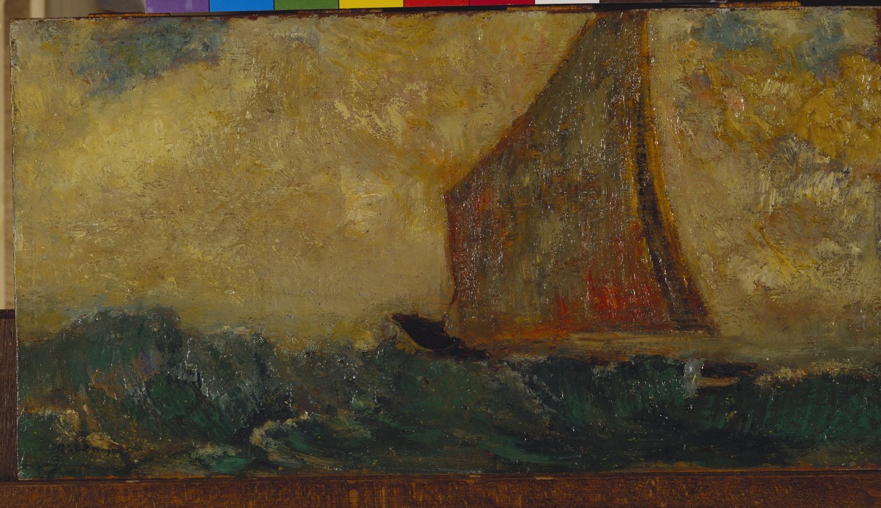 Den mystiske båd af Odilon Redon