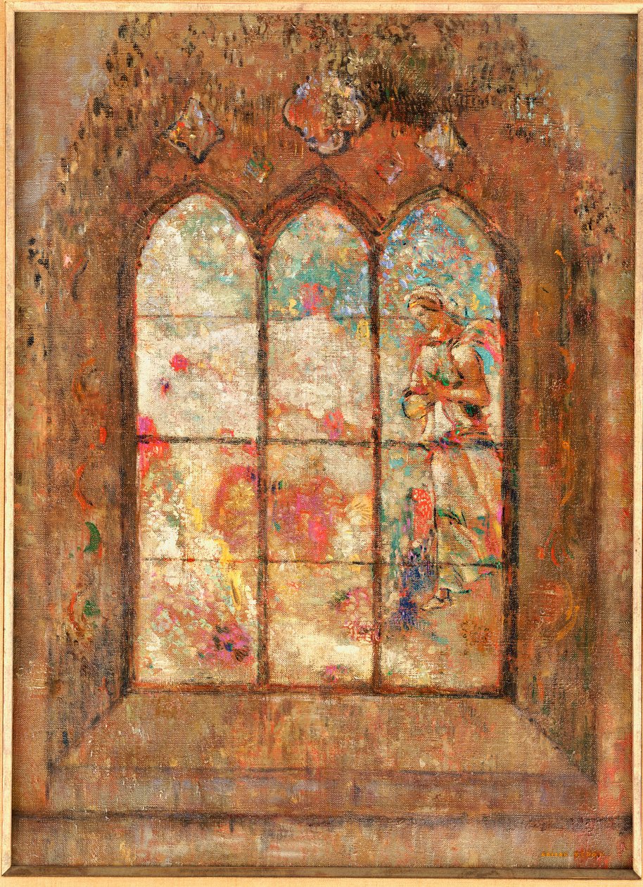 Glasmosaikvinduet af Odilon Redon