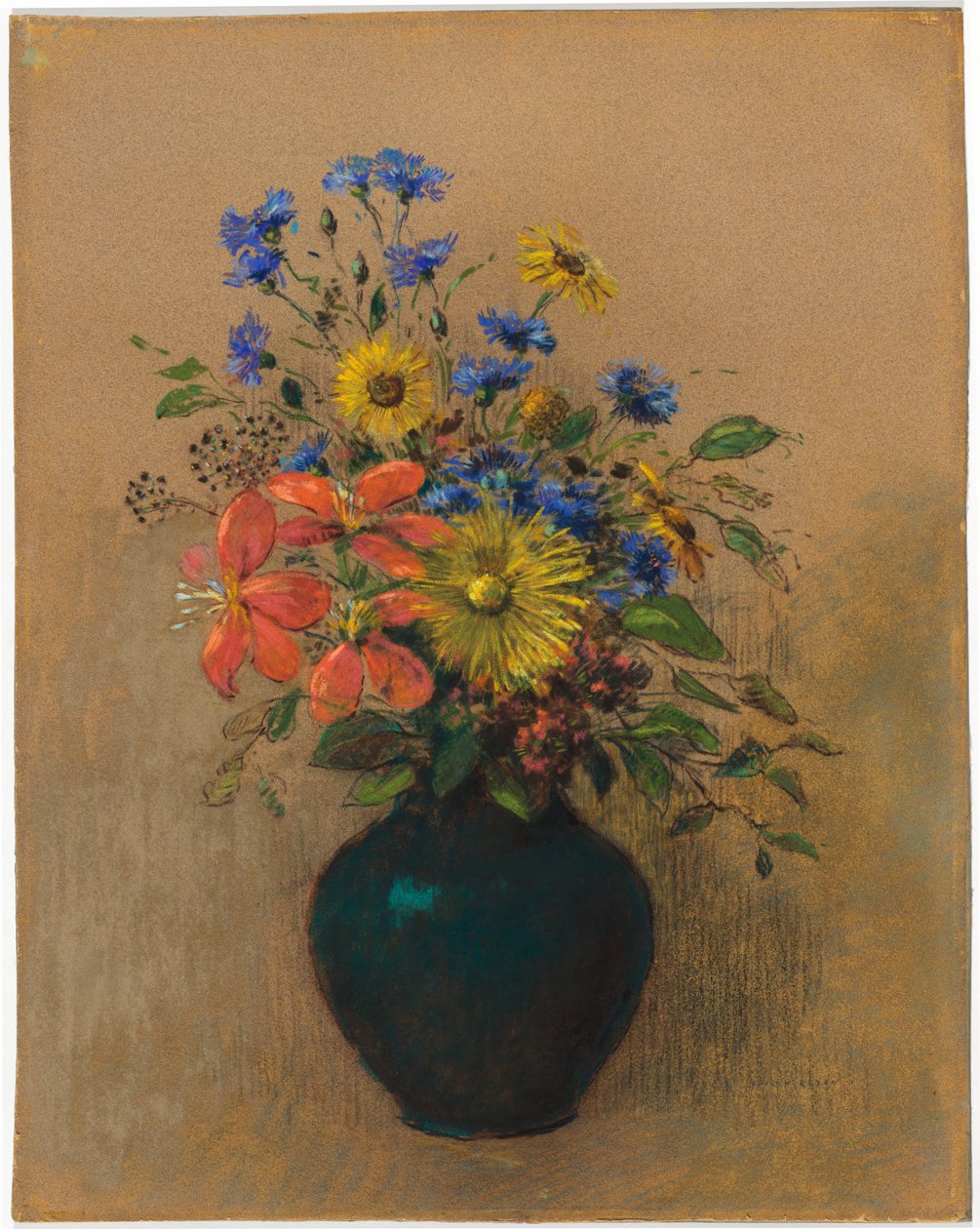 Vilde blomster af Odilon Redon