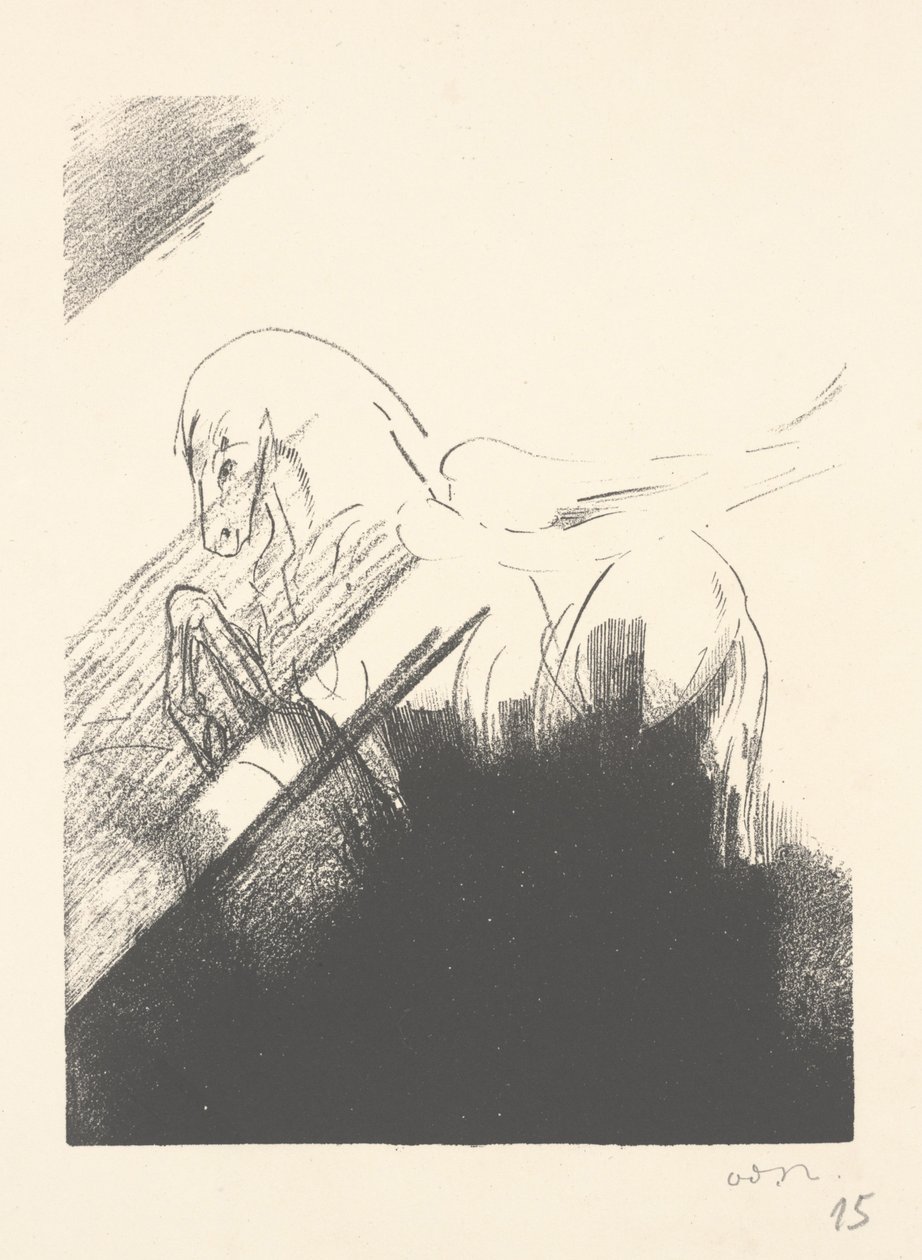 Bevinget Hest af Odilon Redon
