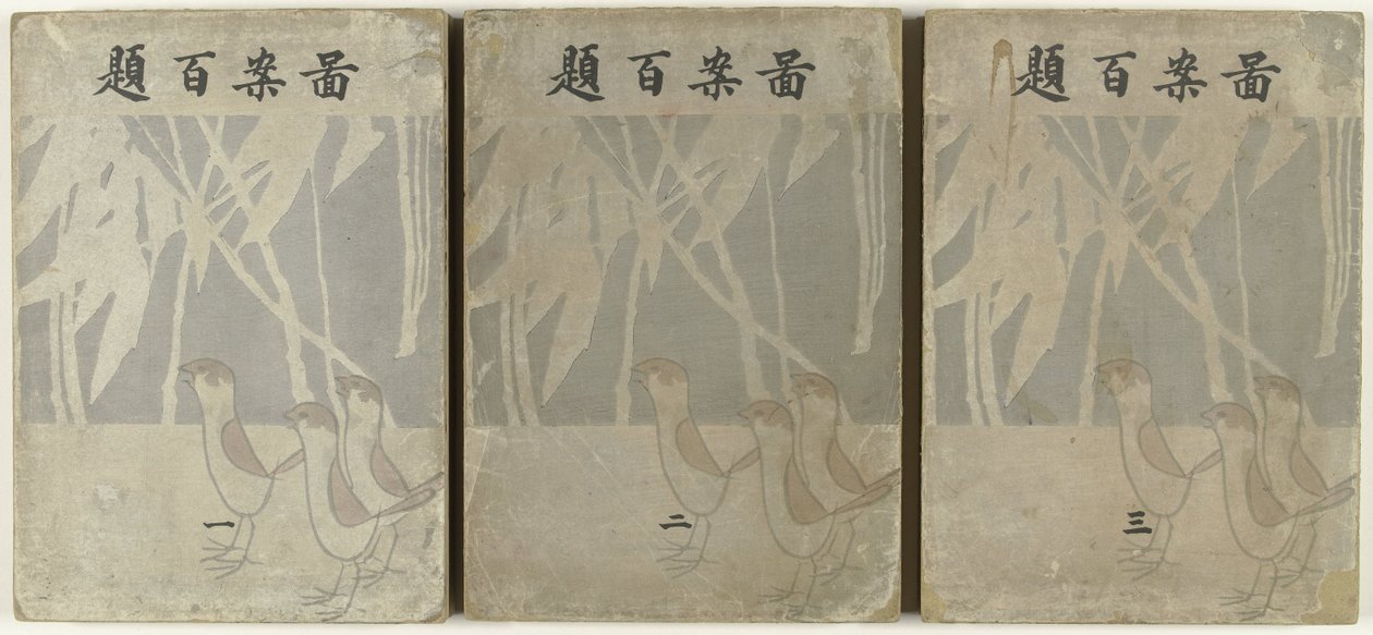 Hundrede designs Zuan hyakudai (titel på objekt) af Ogino Issui