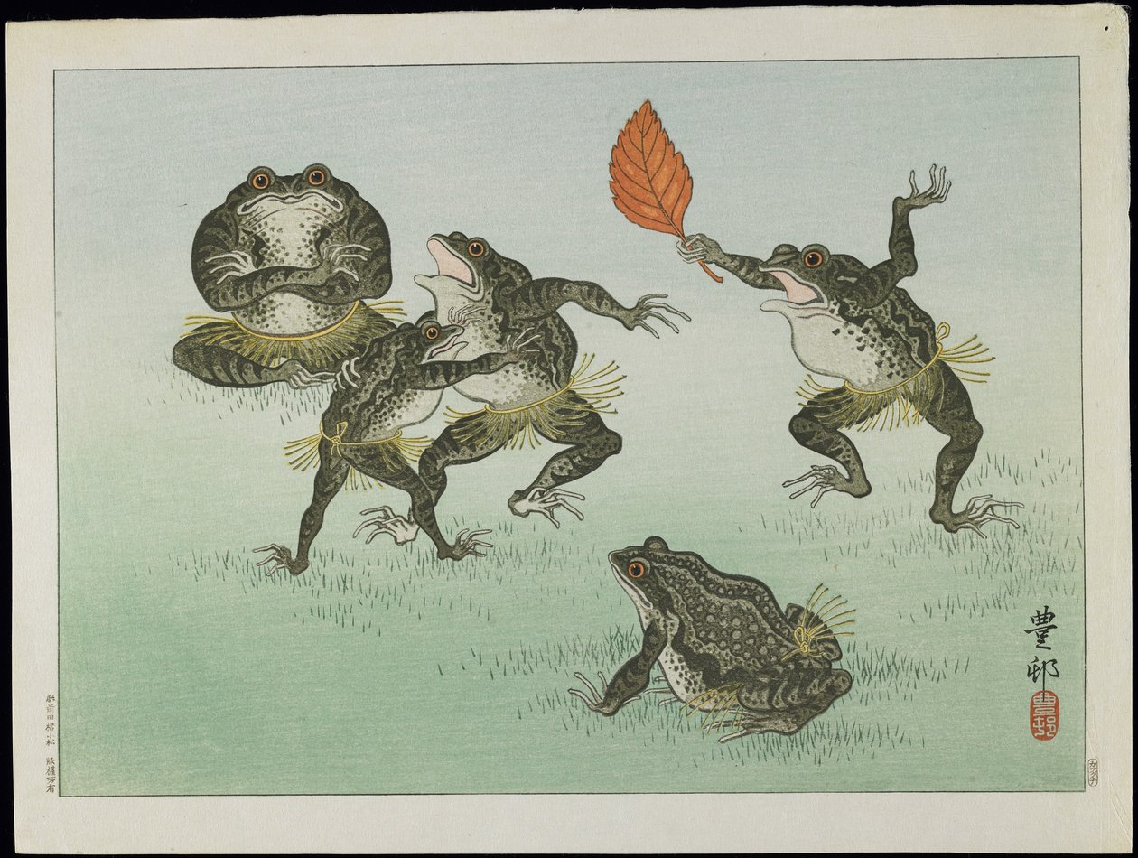 Frogs Wrestling, 1930