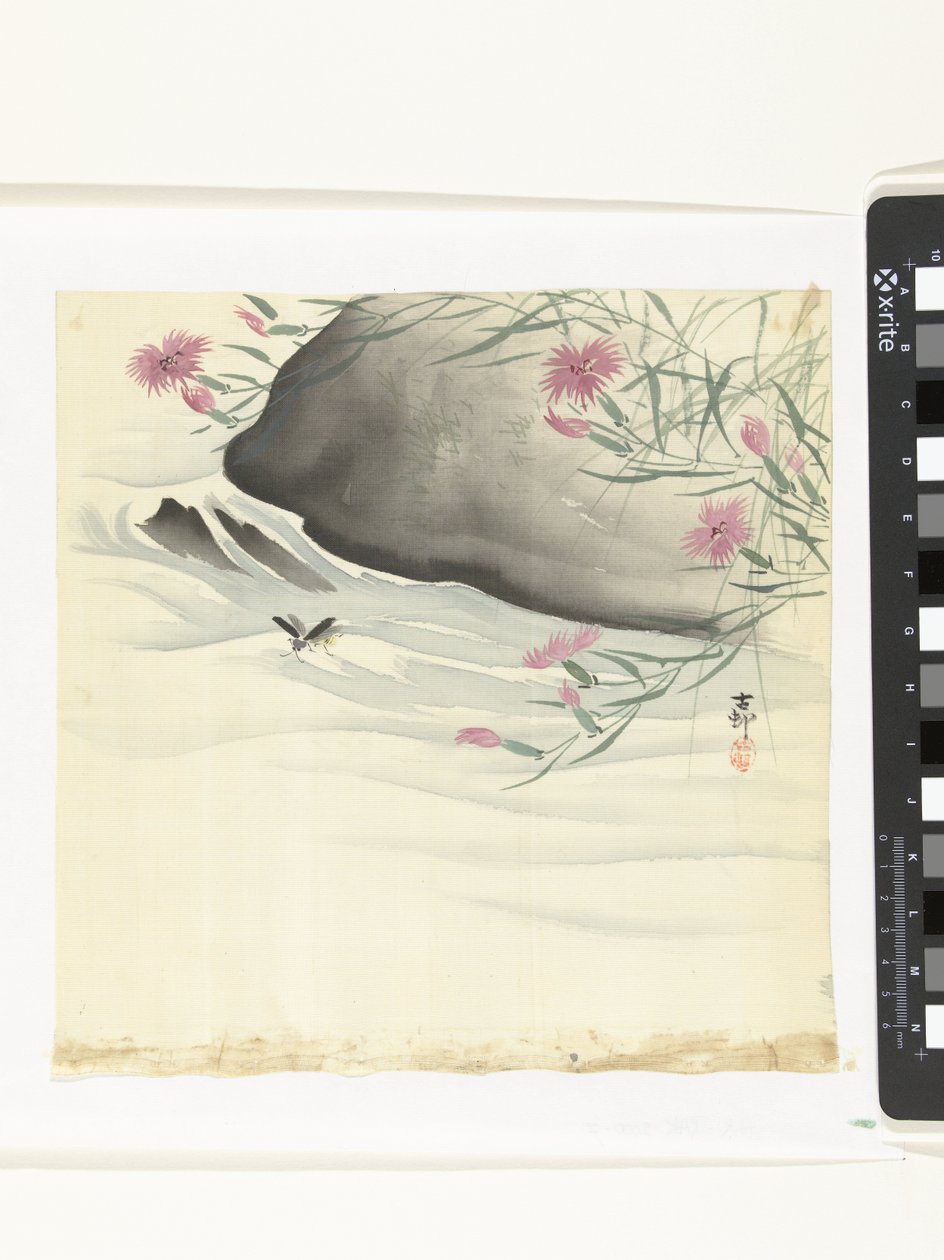 Blomster ved havnefronten af Ohara Koson