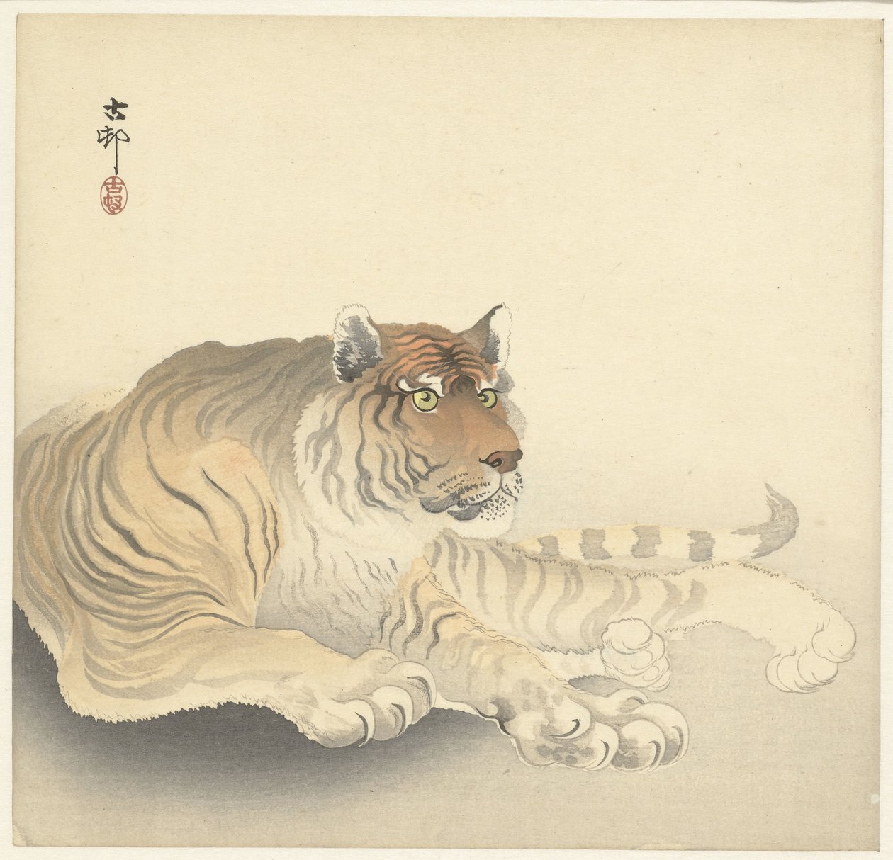 Tiger af Ohara Koson