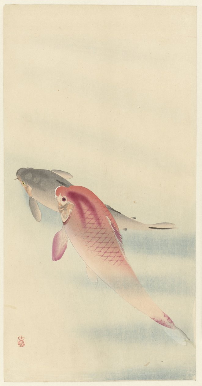 To karper af Ohara Koson