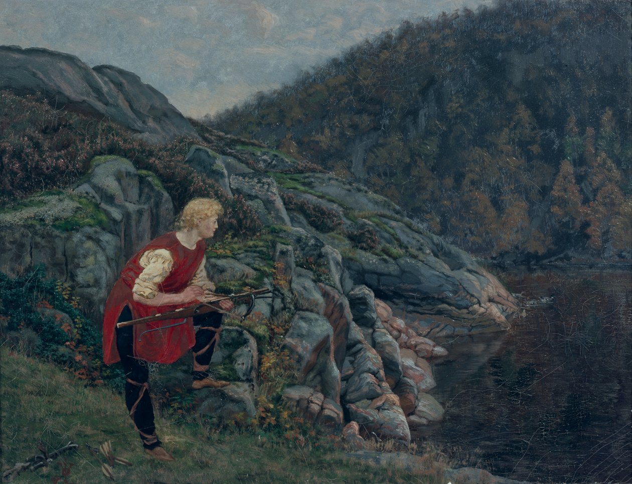 Andejæger i Holskov af Olaf Isaachsen