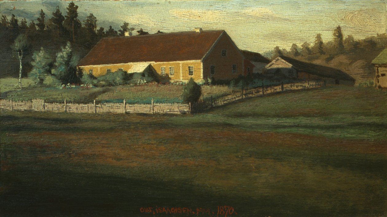 Magistratens gård i Setesdal af Olaf Isaachsen