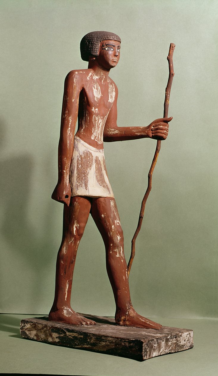 Model af en embedsmand (malet træ) af Old Kingdom Egyptian