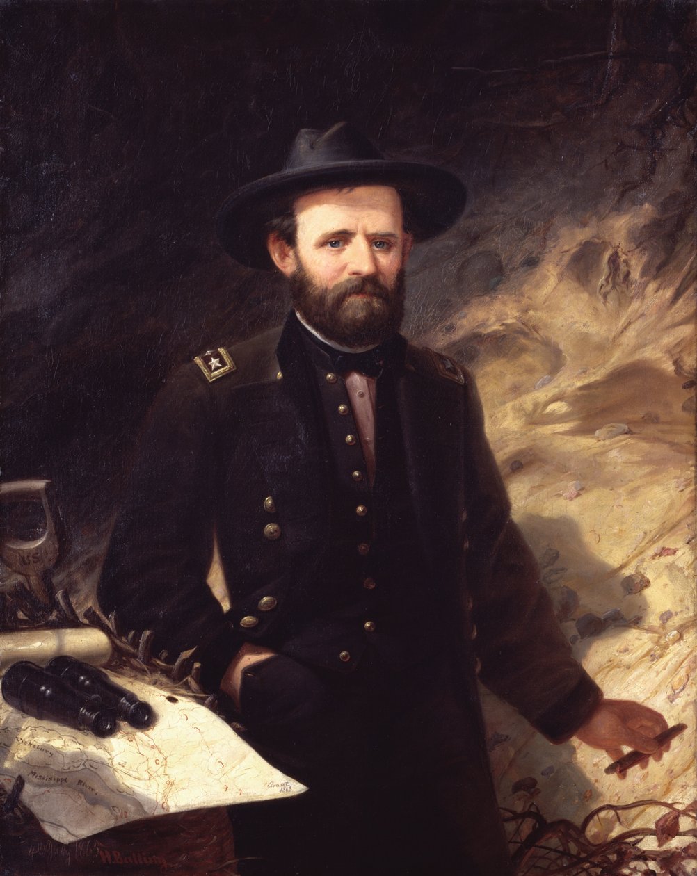 Portræt af Ulysses S. Grant af Ole Peter Hansen Balling