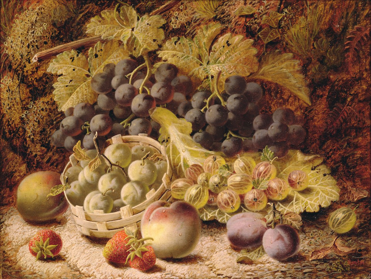 Stilleben af frugt af Oliver Clare