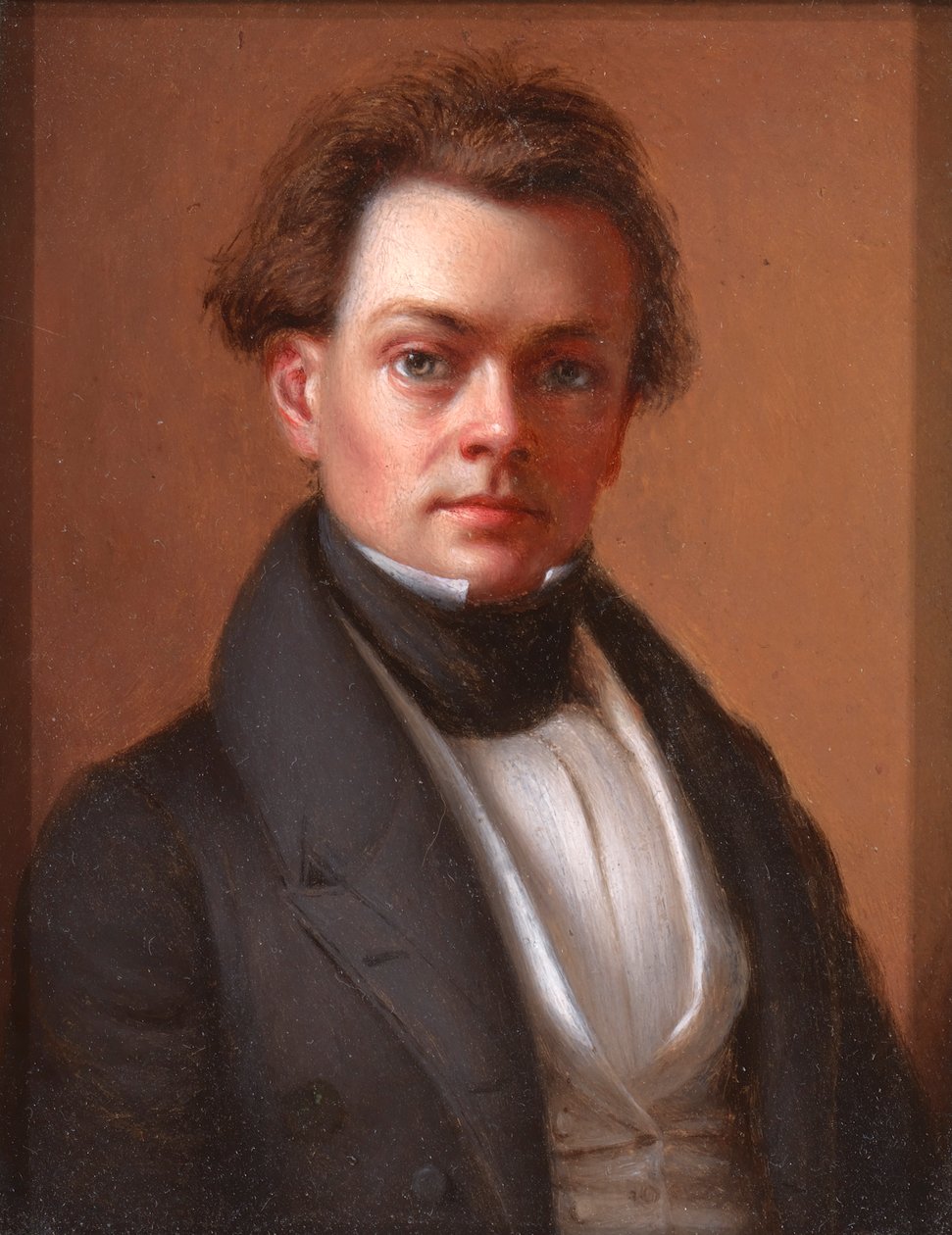 Selvportræt, ca. 1850. af Oliver Tarbell Eddy
