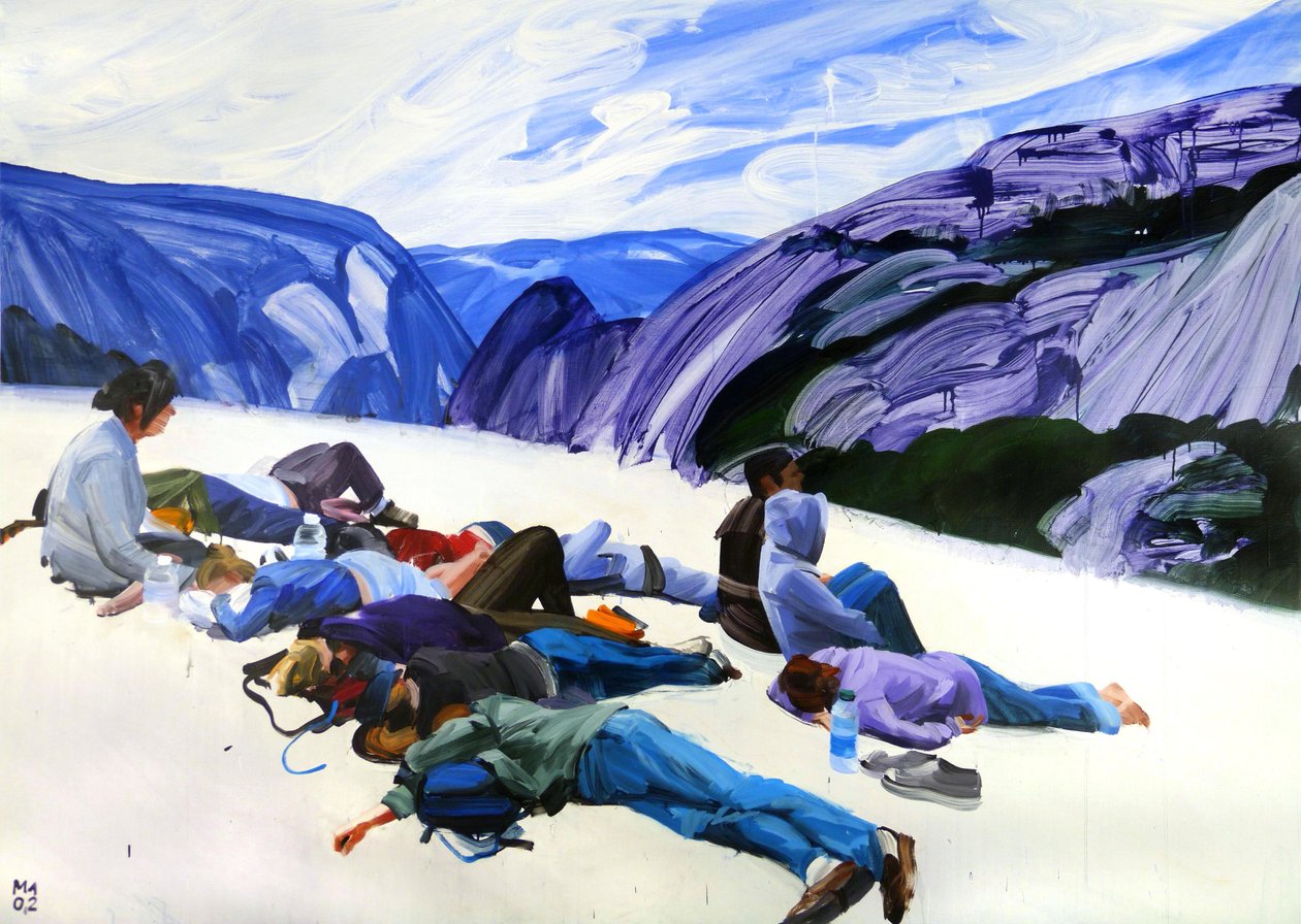 Le-nouveau-monde, 2012 (akryl på lærred) af Olivier Morel