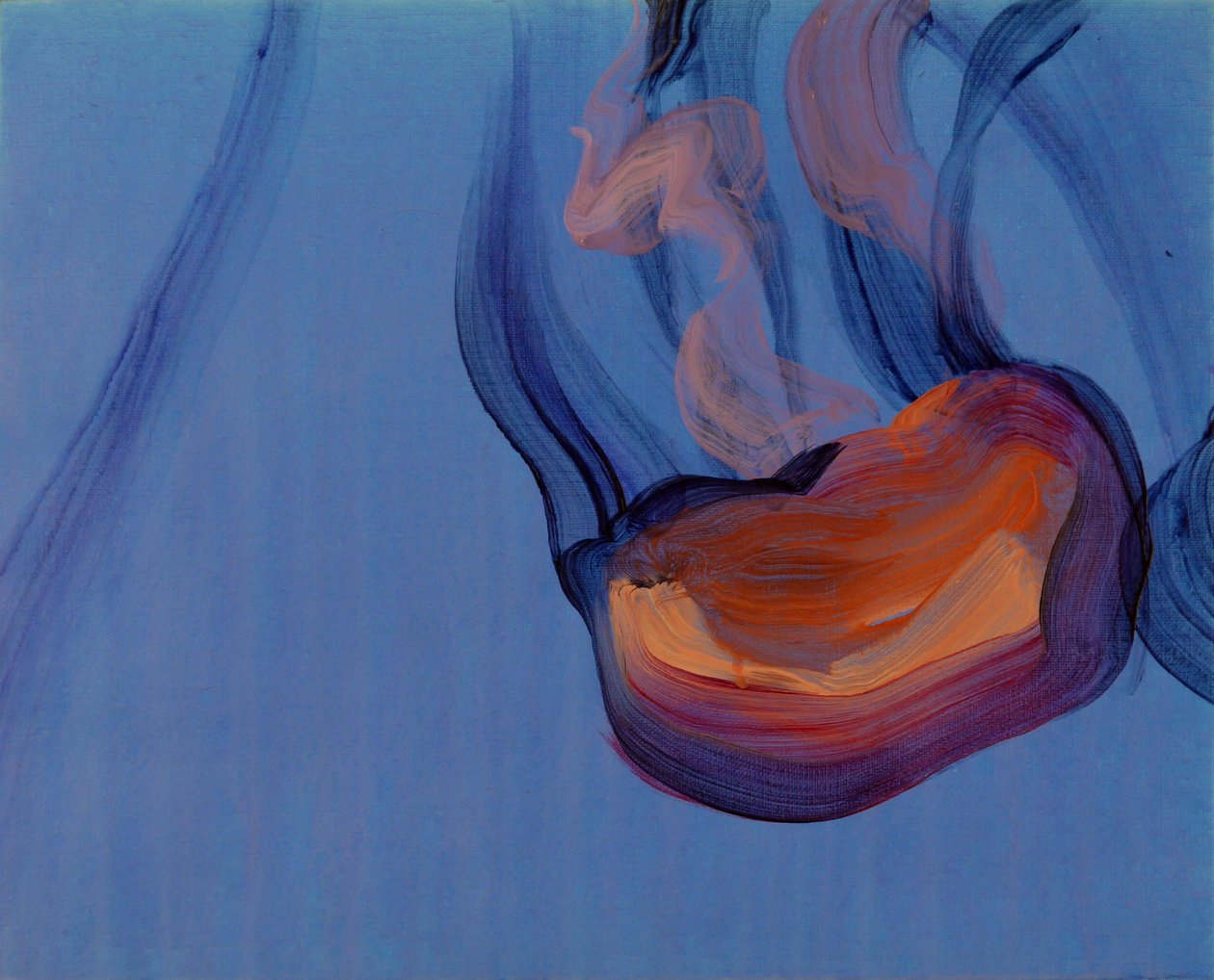 Méduses 5, 2013 (akryl på lærred) af Olivier Morel