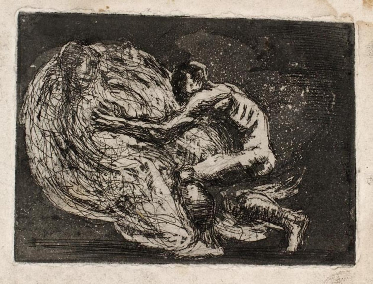 Ixion som omfavner skyen af Oluf Hartmann