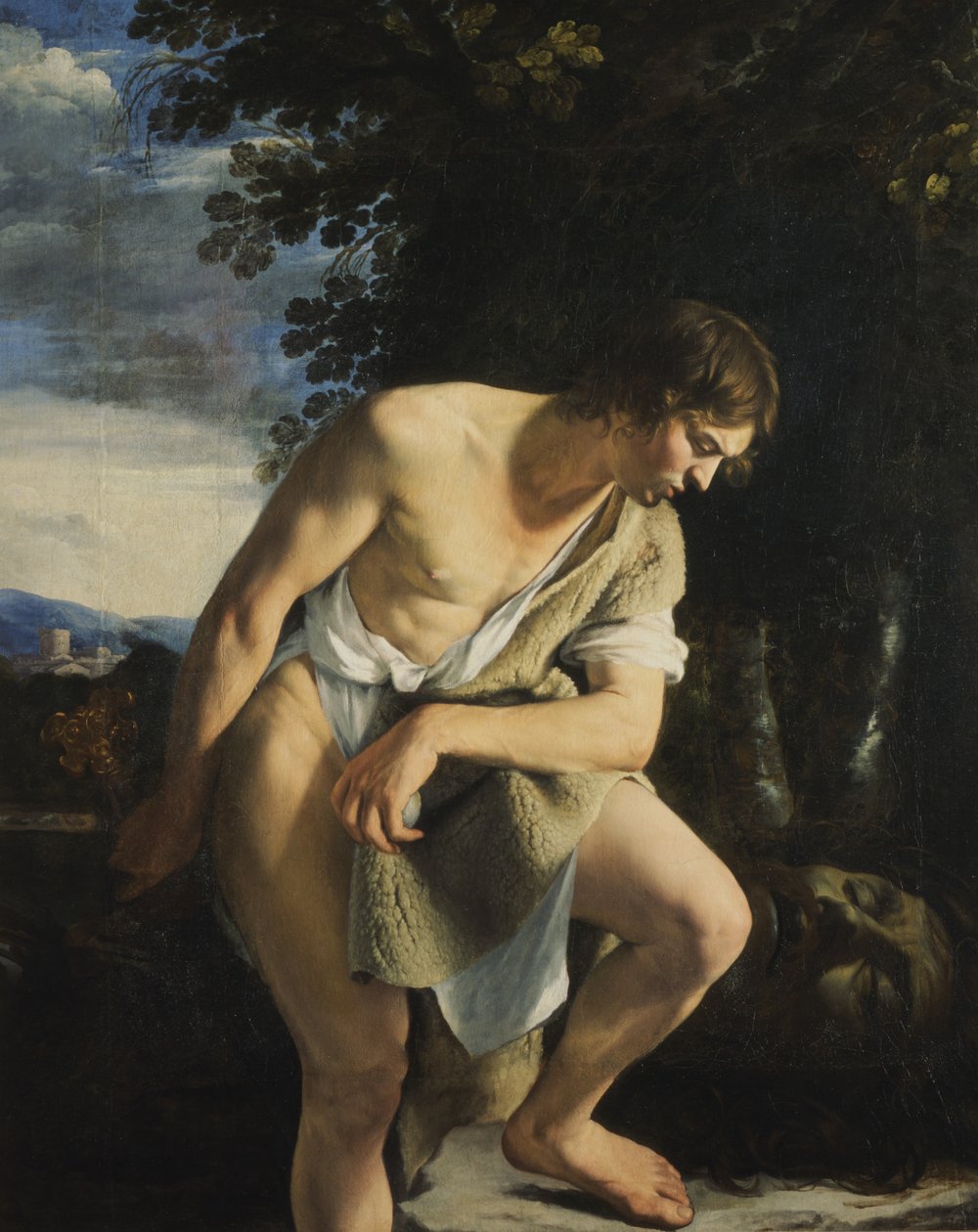 David (olie på lærred) af Orazio Gentileschi