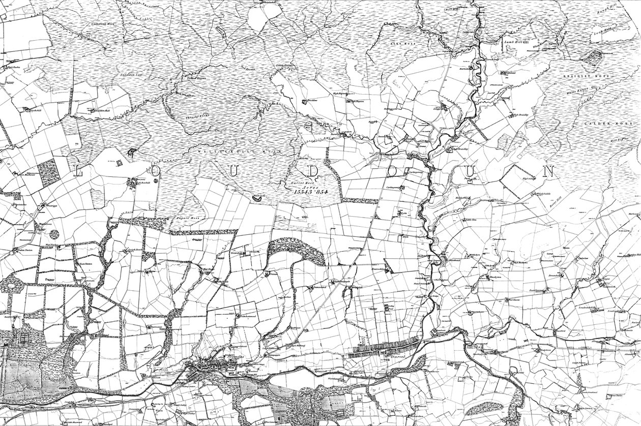 Kort over Ayrshire af Ordnance Survey