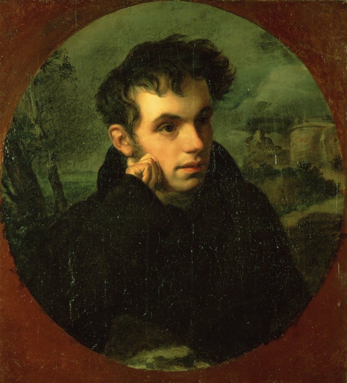 Portræt af Vassily Zhukovsky, 1816 af Orest Adamovich Kiprensky