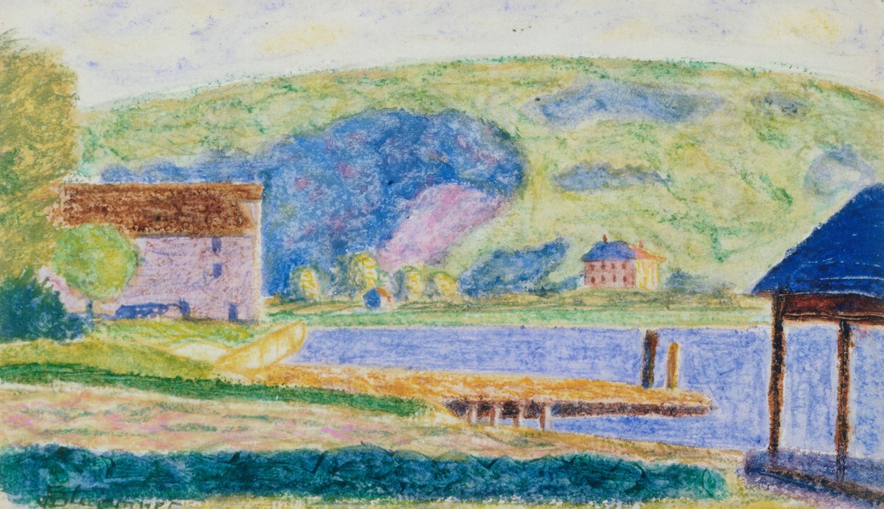 Cold Spring Harbor af Oscar Florianus Bluemner