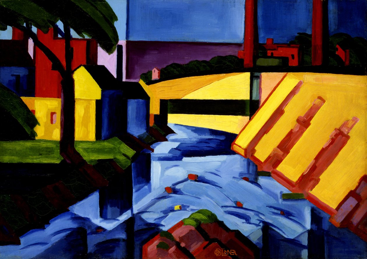 Aften toner af Oscar Florianus Bluemner