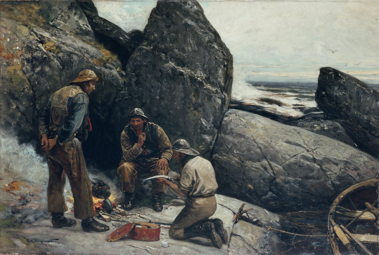 Fiskere af Oscar Arnold Wergeland