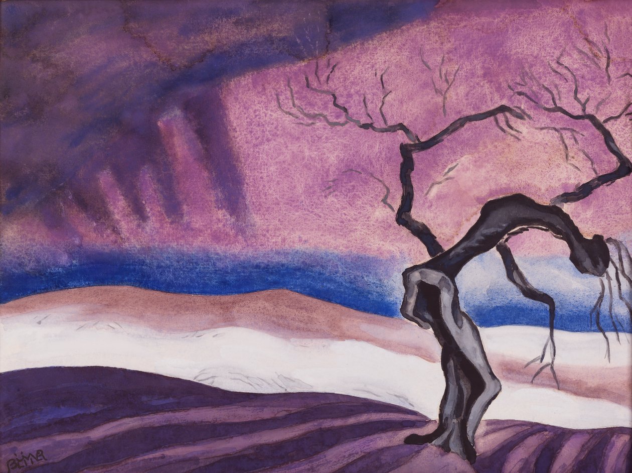 Død, 1926. af Oscar Bluemner