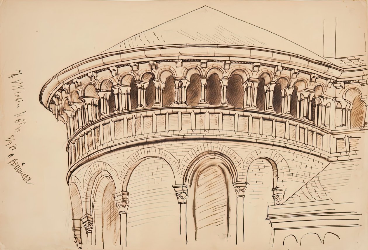 St. Martin, Köln, 1892. af Oscar Bluemner