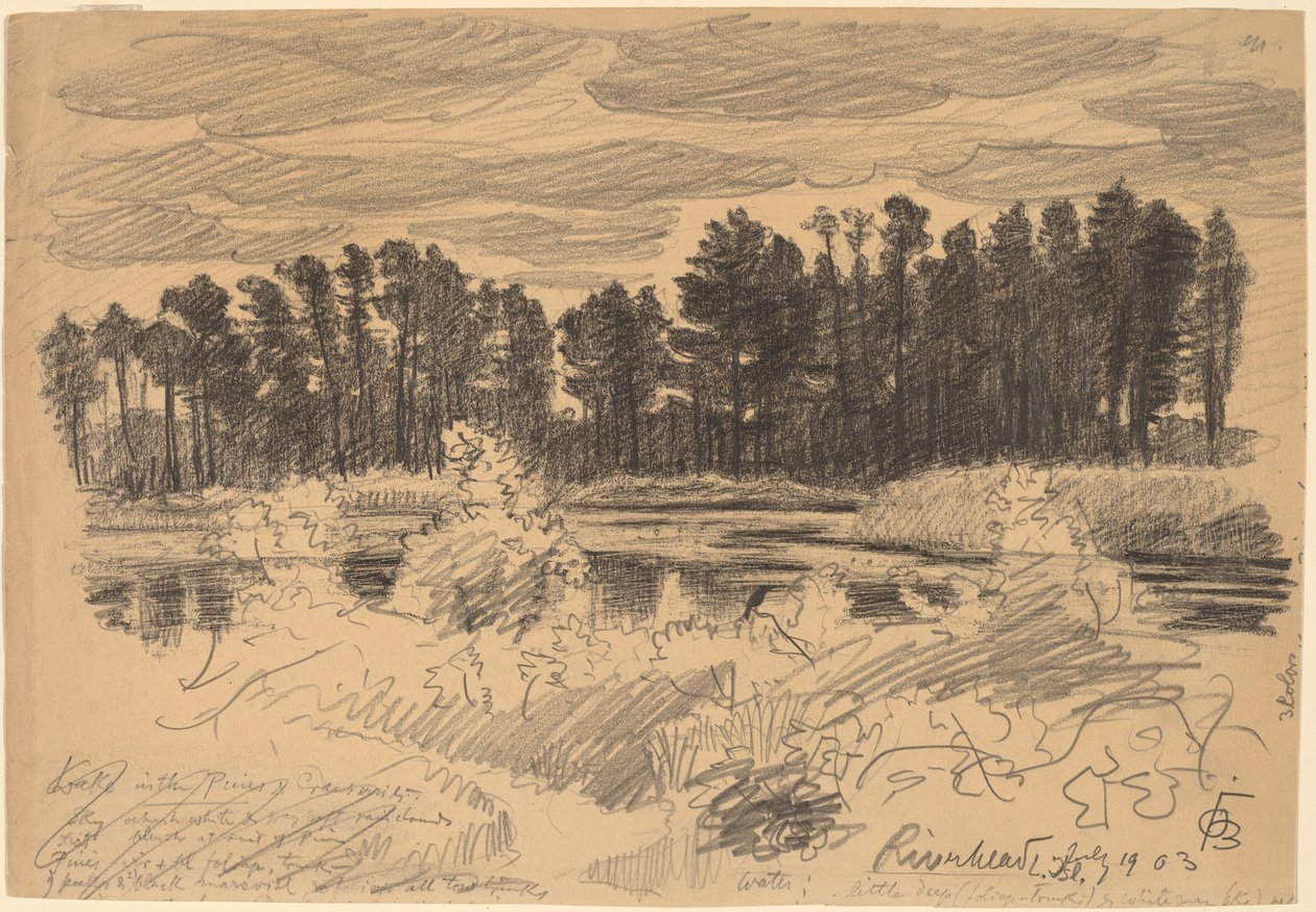 Riverhead, Long Island af Oscar F. Bluemner