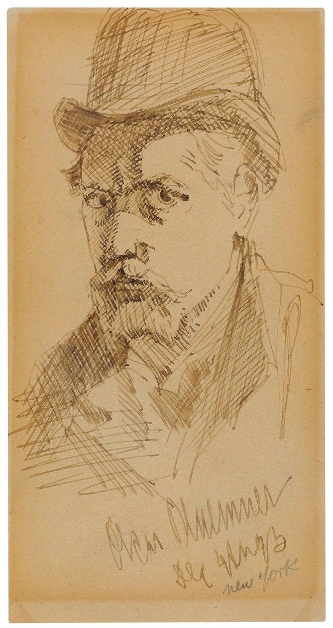 Selvportræt af Oscar Florianus Bluemner