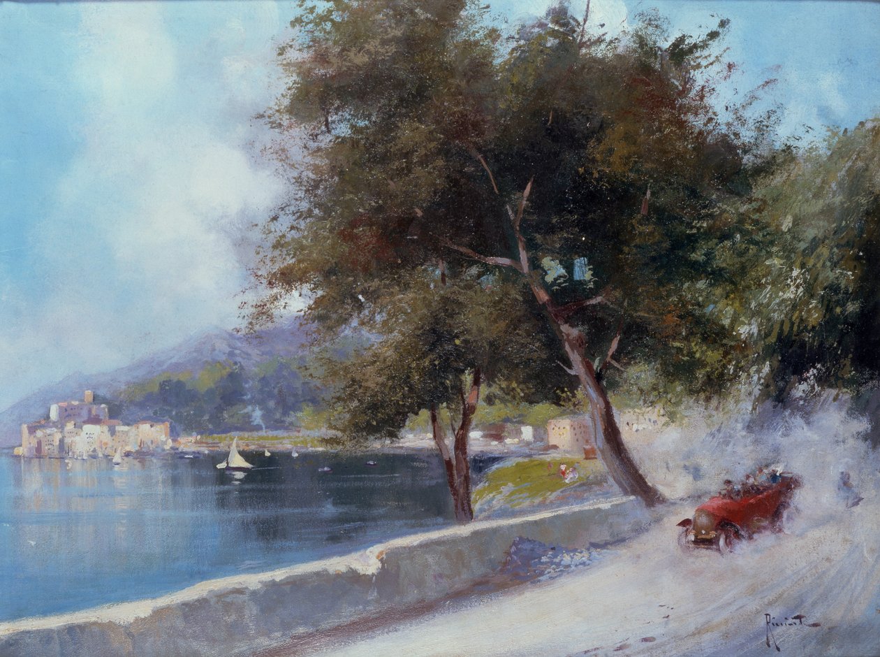 Racing on the Lake (olie på lærred) af Oscar Ricciardi