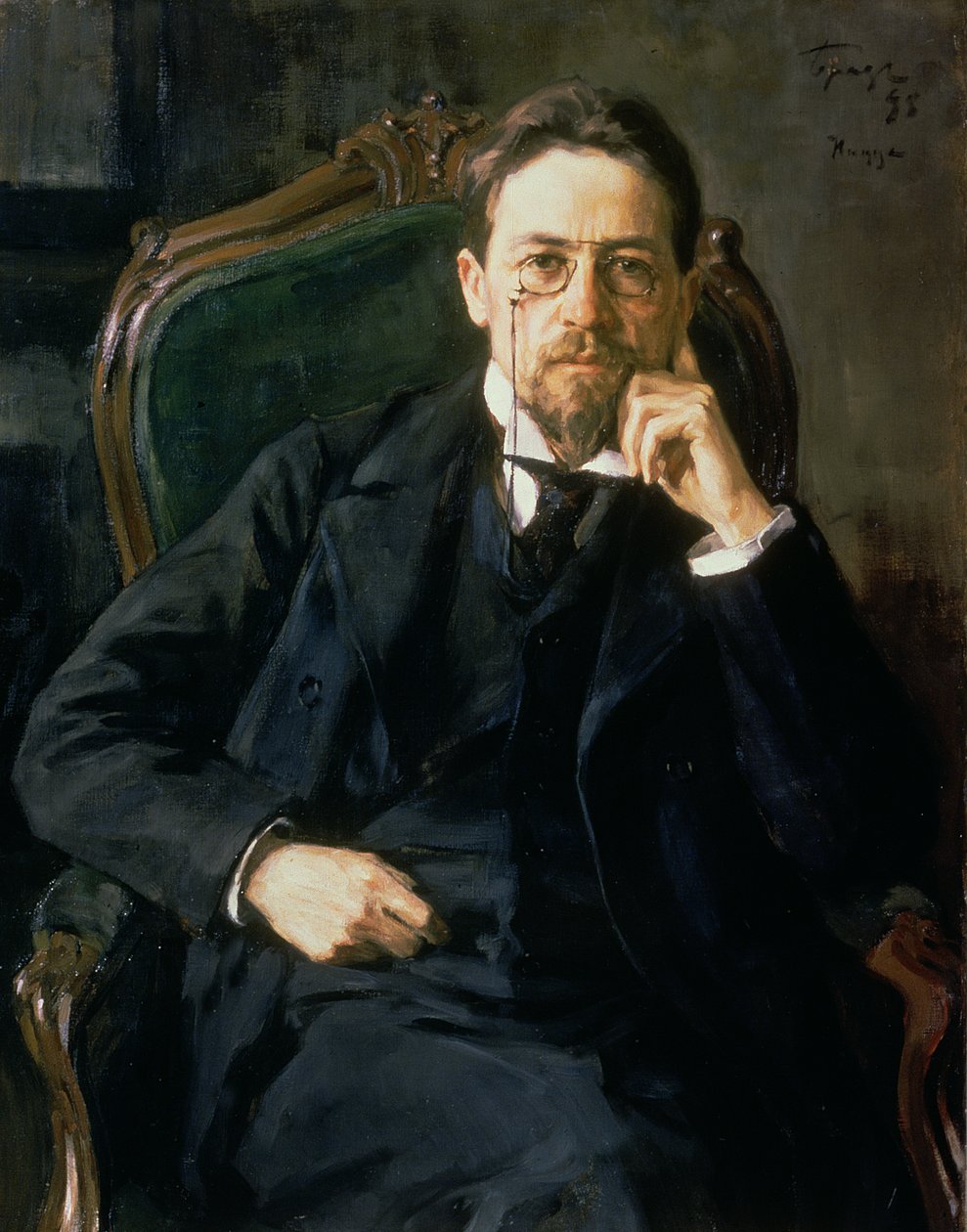 Portræt af Anton Pavlovich Chekhov, 1898 af Osip Emmanuilovich Braz