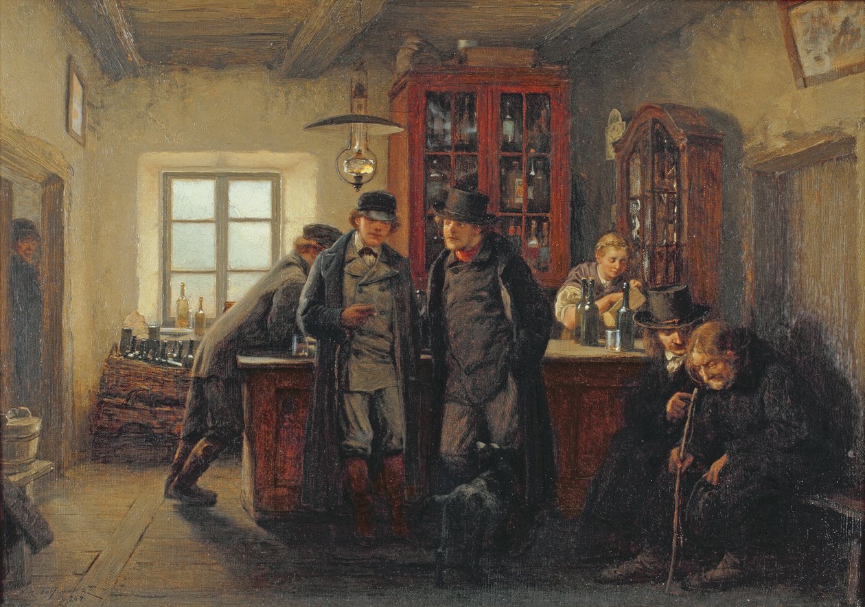 Bønder i Pubben af Oskar Hoffmann