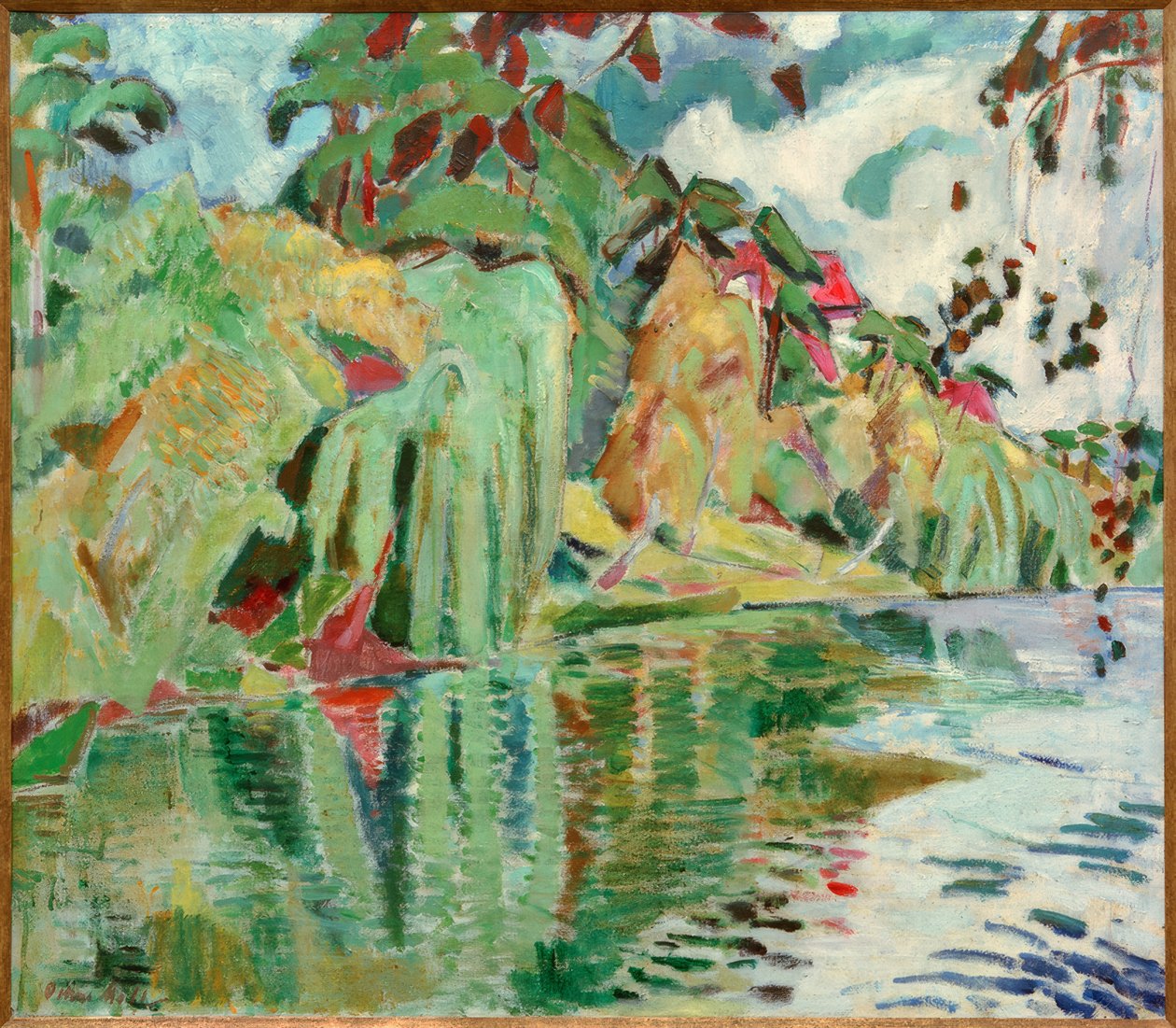 Ved Lakeshore af Oskar Moll