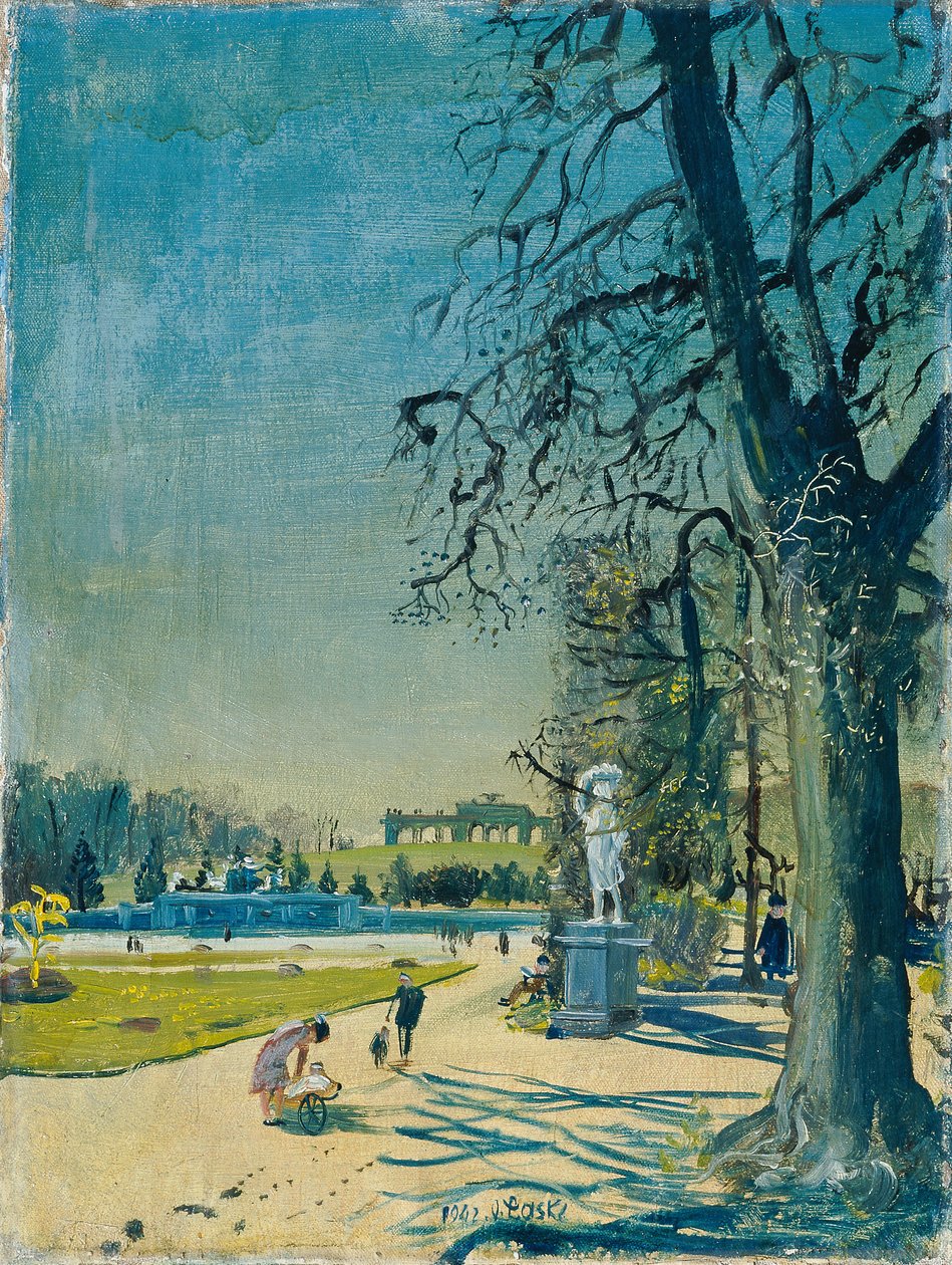 Slotsparken Schönbrunn af Oskar Laske