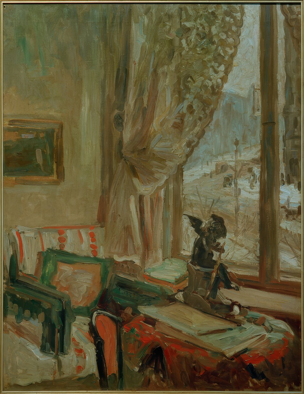 Udsigt over Romanisches Haus, Berlin af Oskar Moll