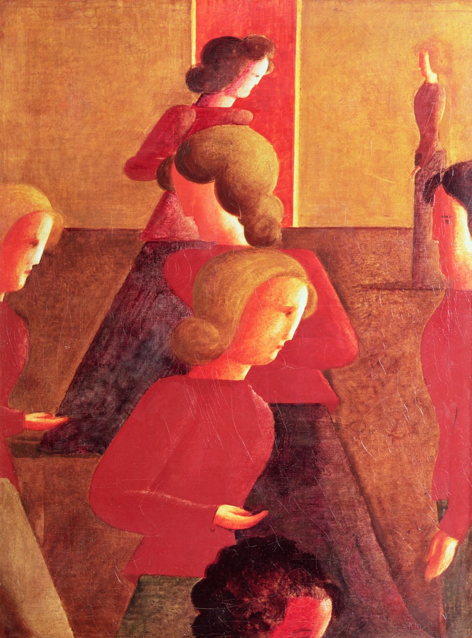 Konfrontation i rummet af Oskar Schlemmer
