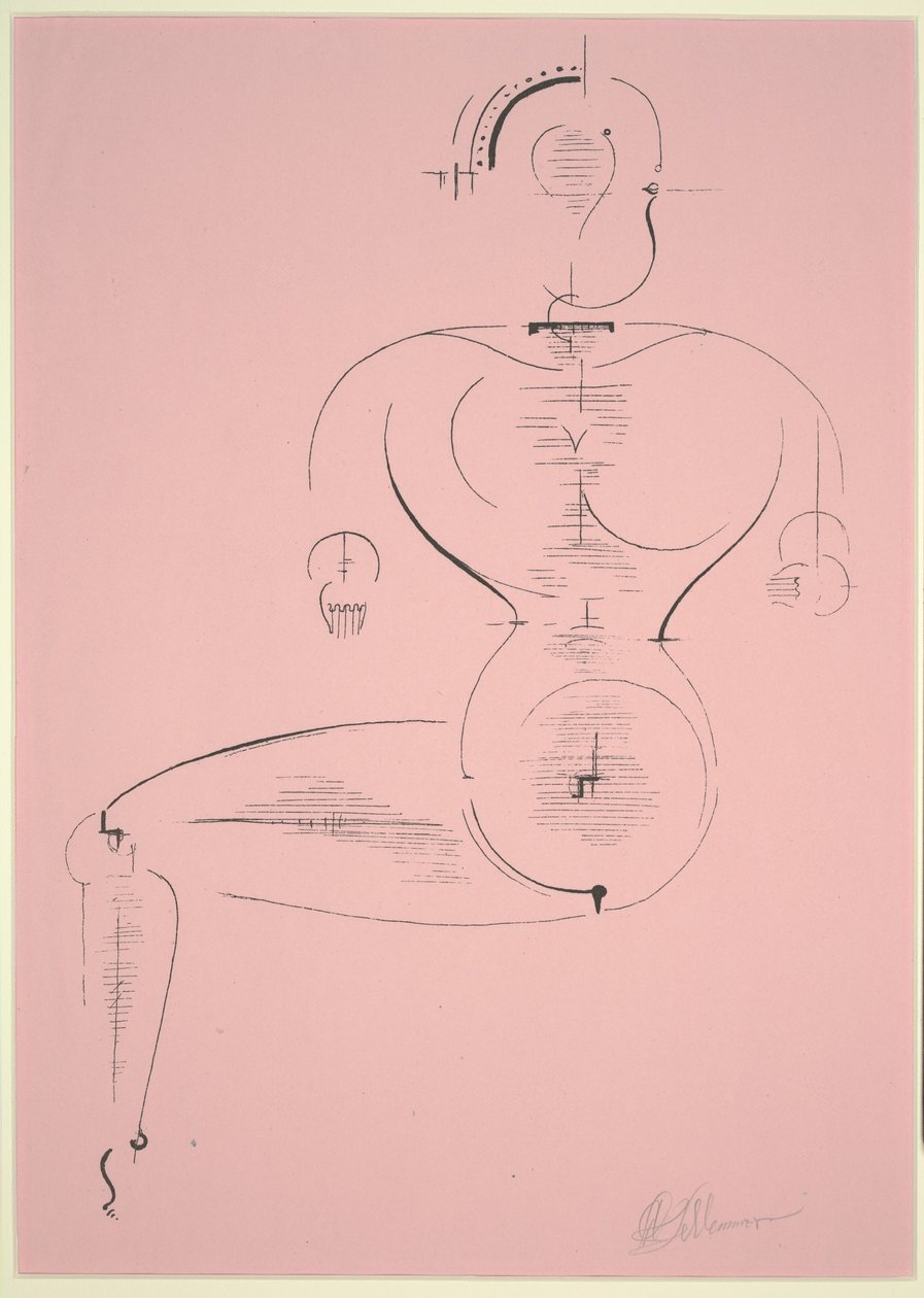 Figur H 2 af Oskar Schlemmer
