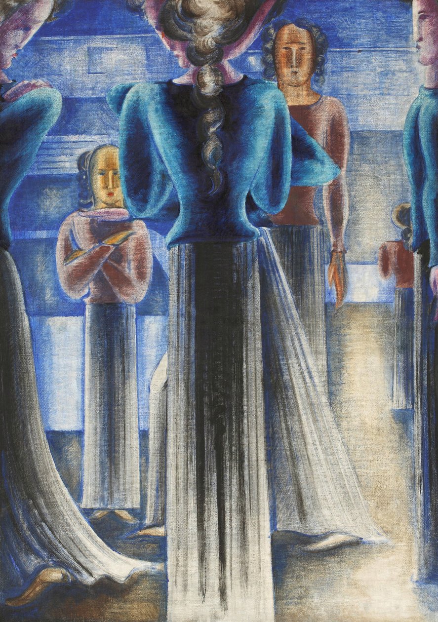 Gruppe af blå kvinder, 1931. af Oskar Schlemmer