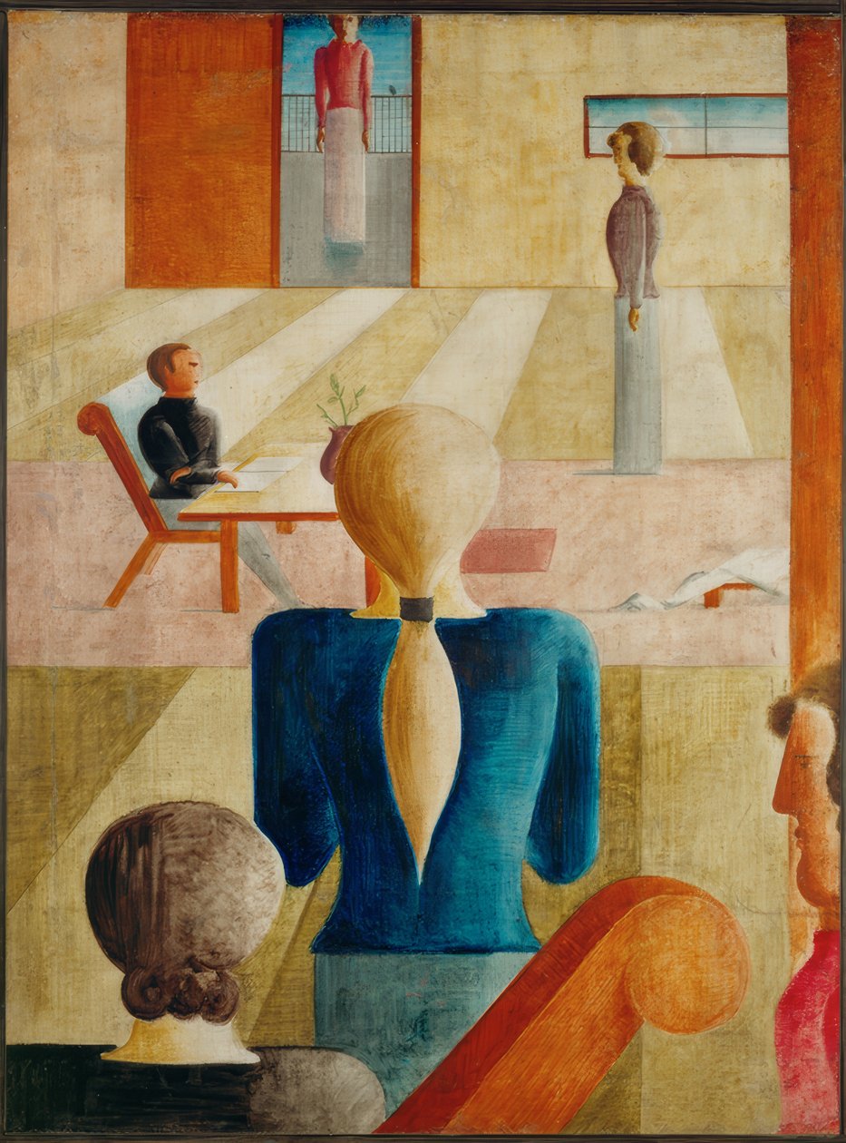 Oskar Schlemmer, kvindeskole / 1930 af Oskar Schlemmer