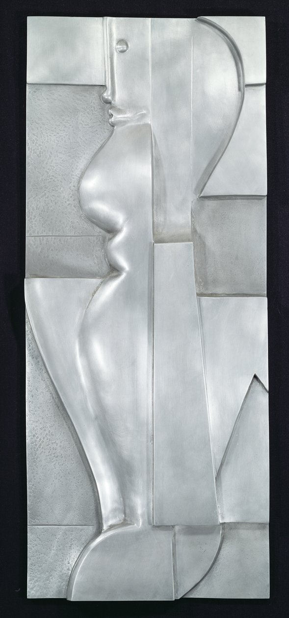 Relief H. Abstrakt figur, 1919 (aluminium) af Oskar Schlemmer