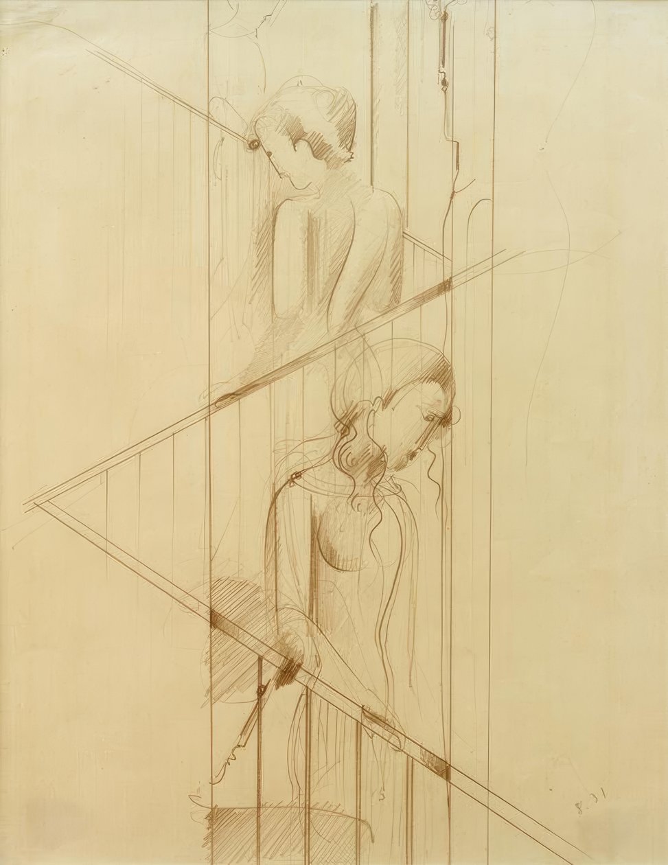 Trappescene af Oskar Schlemmer