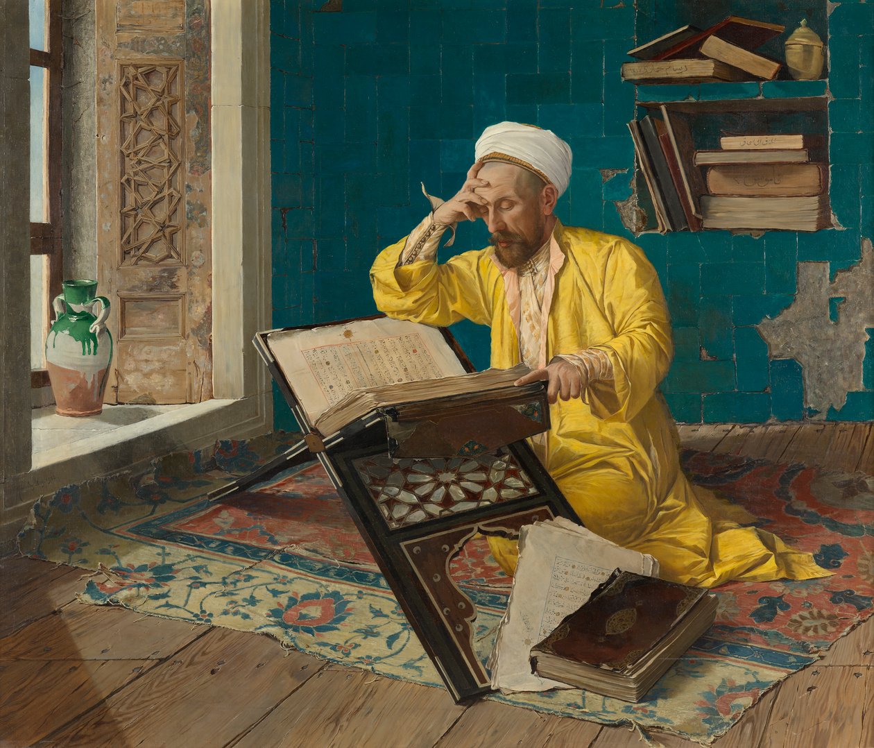 Mediterer over Koranen af Osman Hamdi Bey