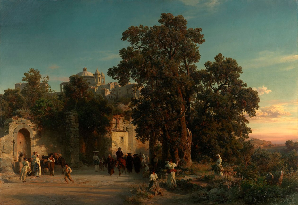 Aften af Oswald Achenbach