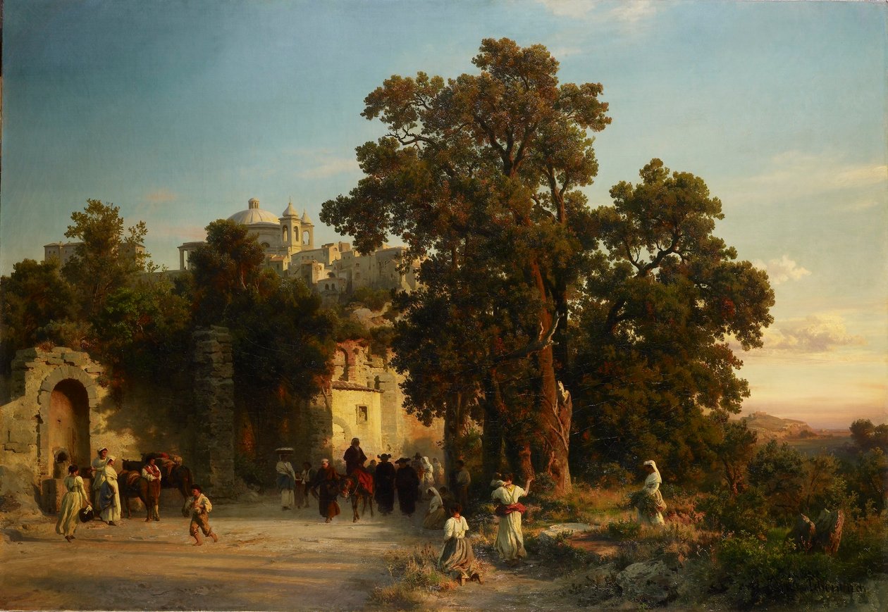 Aften af Oswald Achenbach